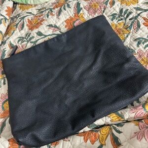 Black Textured Clutch